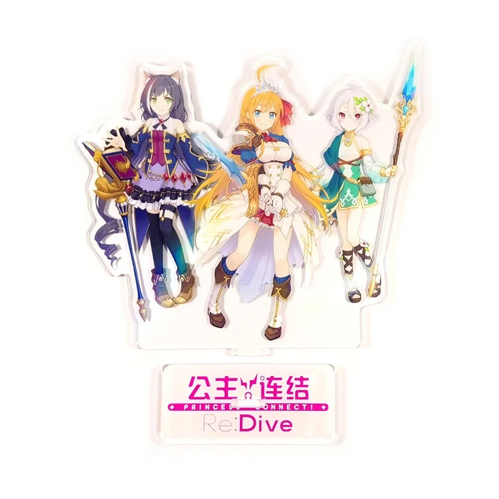 Princess Connect Re:Dive group Harusaki Hiyori Shijou Rei acrylic standee figurines desk decoration cake topper