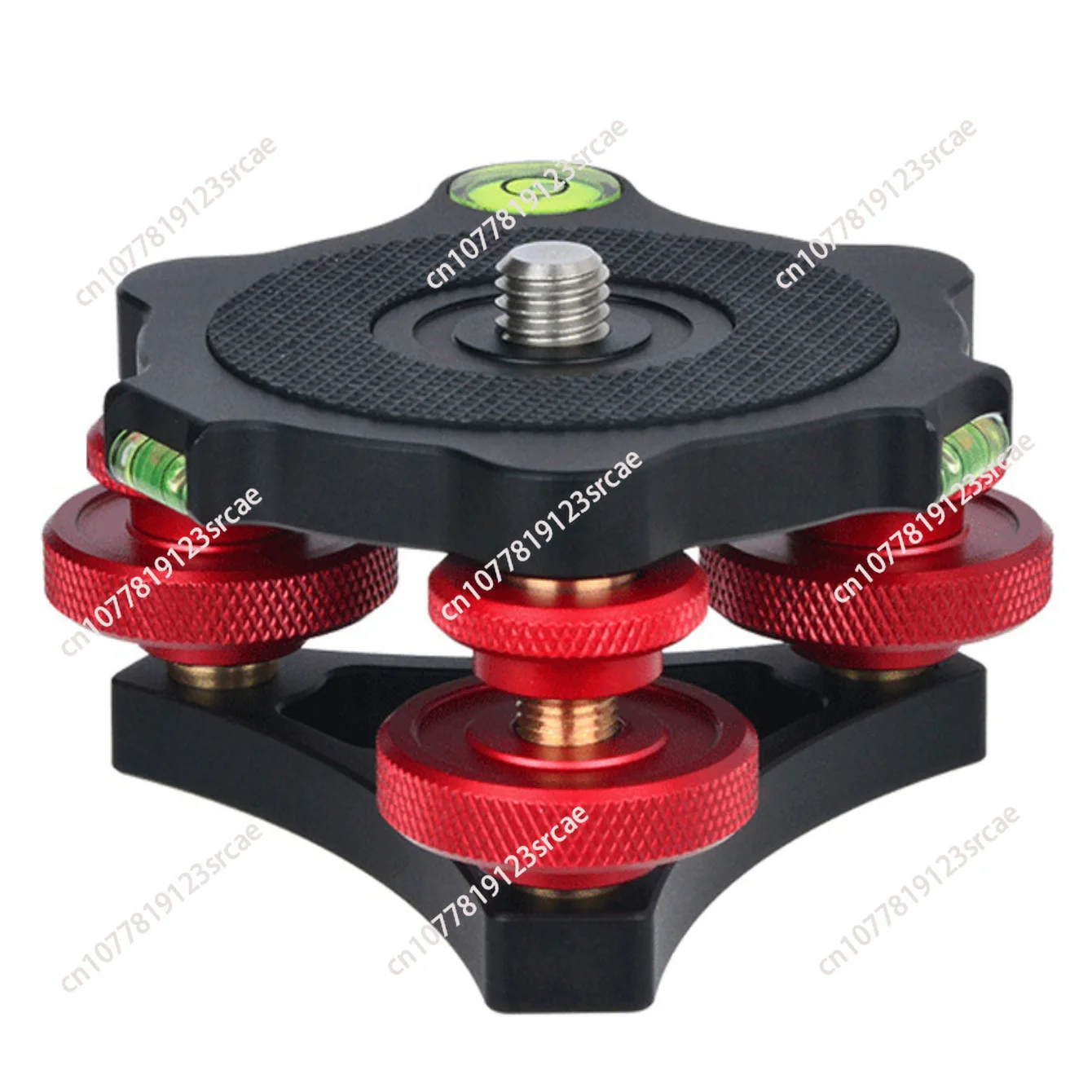 1/4 screw metal base, tripod level adjuster, photography accessories, level adjustment gimbal