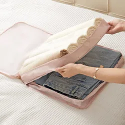 Double Layer Travel Storage Bag Packing Cubes Socks Underwear Clothes Organizer Portable Travel Pouch Luggage Organizer