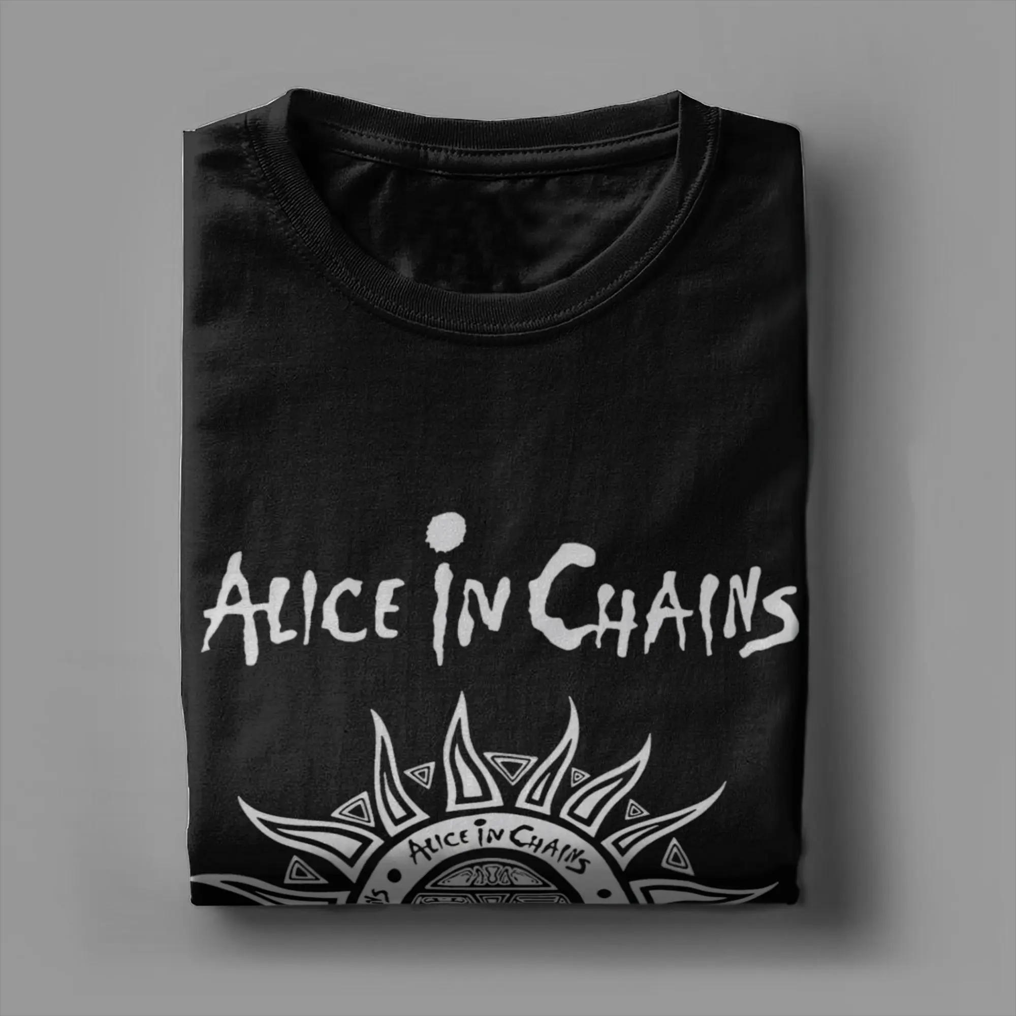 Men Women Print Alice In Chains Logo  Tee T Shirt 100% Cotton  T-shirts Clothing