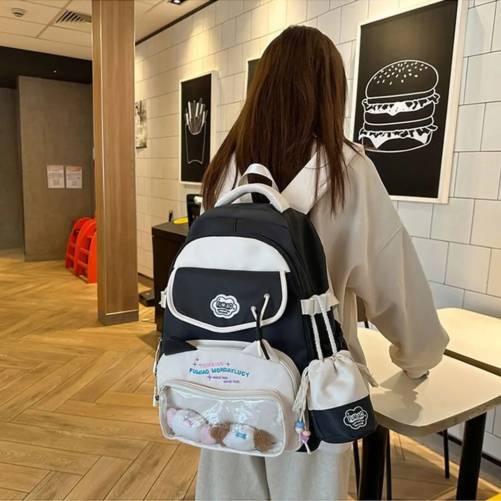 Mochilas escolares para estudiantes de estilo japonés, impermeables, multibolsillos, Lolita Itabag, correas ajustables resistentes al desgaste