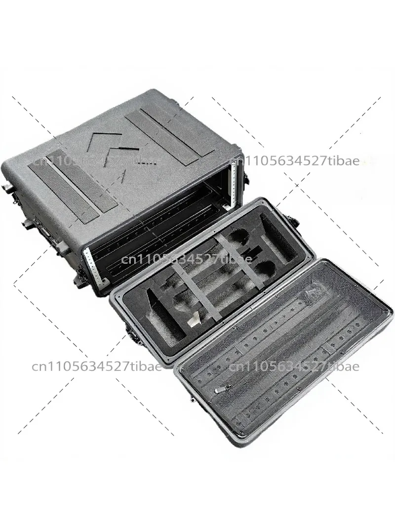 PE Plastic Portable Air Case Power Amplifier 2U 4U Microphone Digital Sequencer