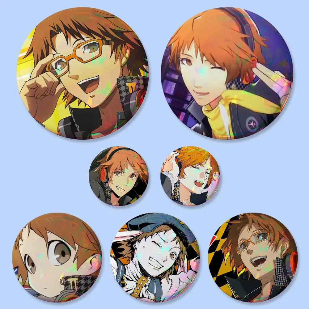 Hanamura Yosuke Anime Figure Badges 25 32 44 58 75 Mm Round Cosplay Pin Bag Decor Fans Collect Friends Gifts Brooch Souvenir