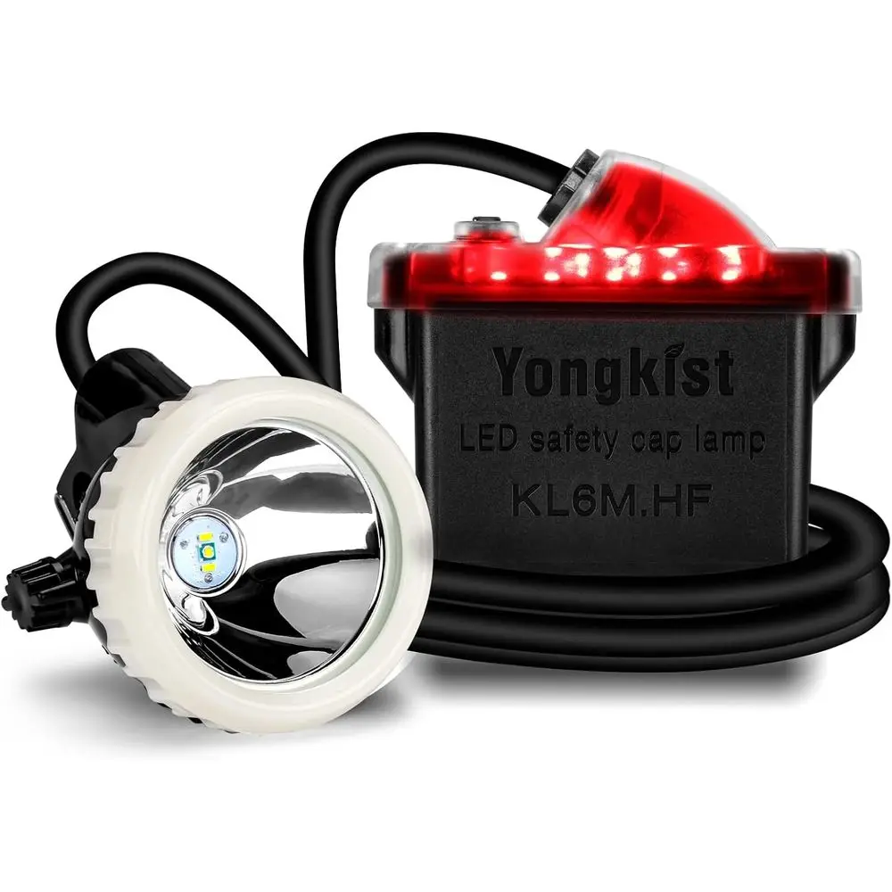 

Rechargeable Mining Light, 1+2 LED Super Bright Lamp, Explosion Proof Water Resistant Hard Hat Lamp, Durable Miner Flashlight fo