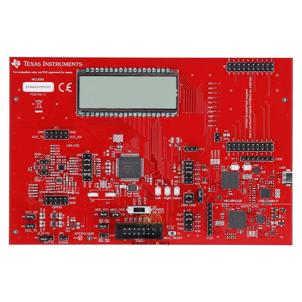 FOR Texas Instruments EVM430-FR6043 MSP430FR6043 Ultrasonic Sensing Evaluation Board with USS AFE LEA LCD USB