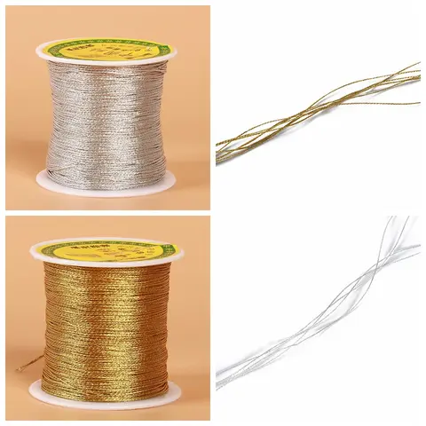 Braided Wire (6 Strands) DIY Jewelry Making Supplies Wire Wrapping Flexible Handmade Thread for Jade Gemstone Bead Craft Tools