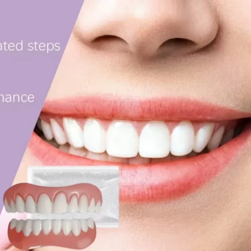 Silicone Dentures For Women Men User Friendly Safe Professional False Teeth Easy And Convenient Denture Modification Kit