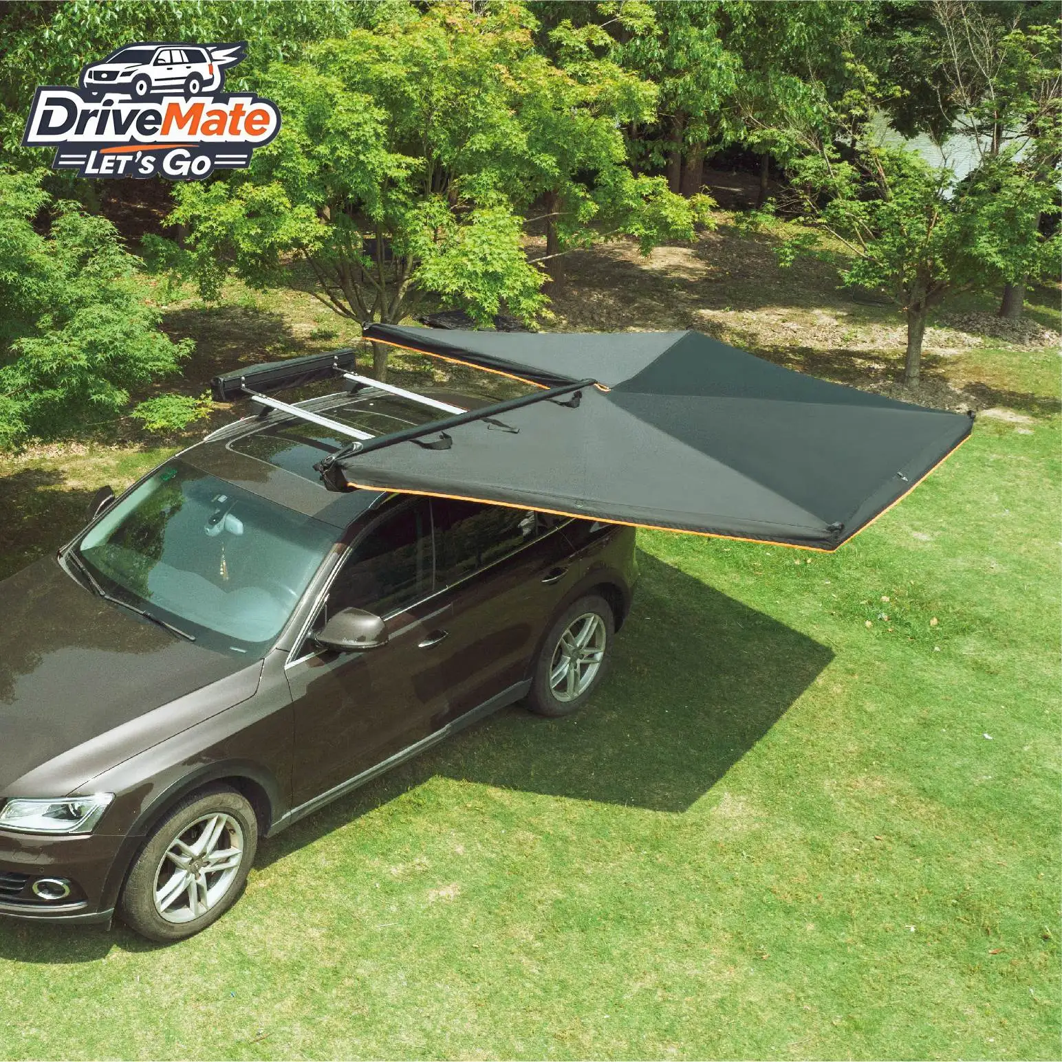 

270 Degree 4wd Side Opening Rooftop Tent Hard Shell Folding Car Roof Top Rear Car Awning 270 Weatherproof