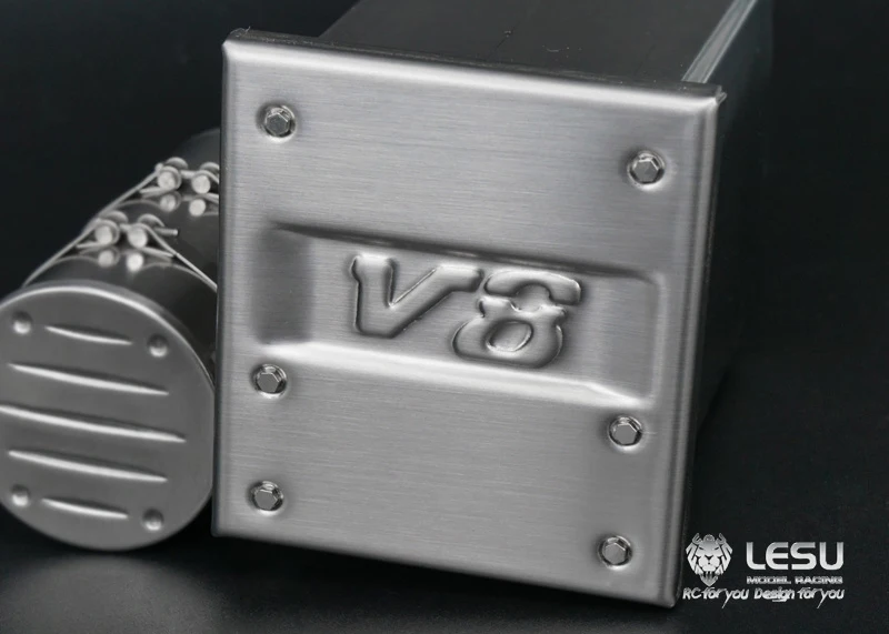 LESU 金属排気タンク V8 DIY タミヤ 1/14 RC トラクタートラックダンパーモデル屋外おもちゃ TH09775