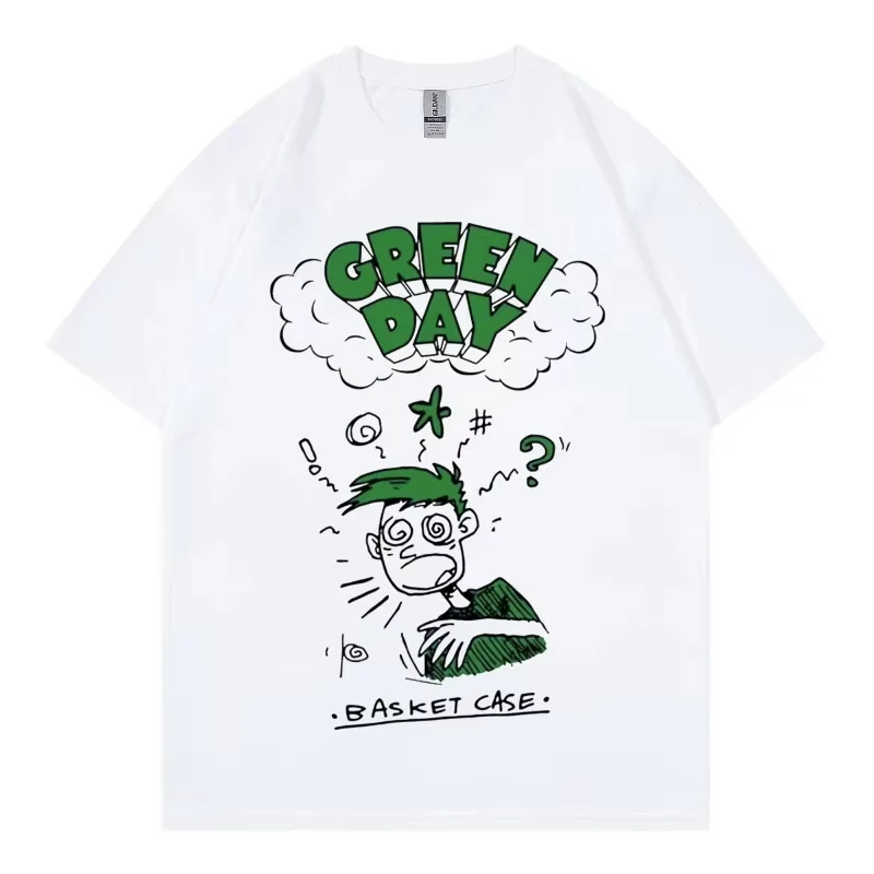 2026 Punk Rock Band Green Day Merch T-shirts Concert Tour 2026 Fan Gift T Shirts Men Womem Clothing High