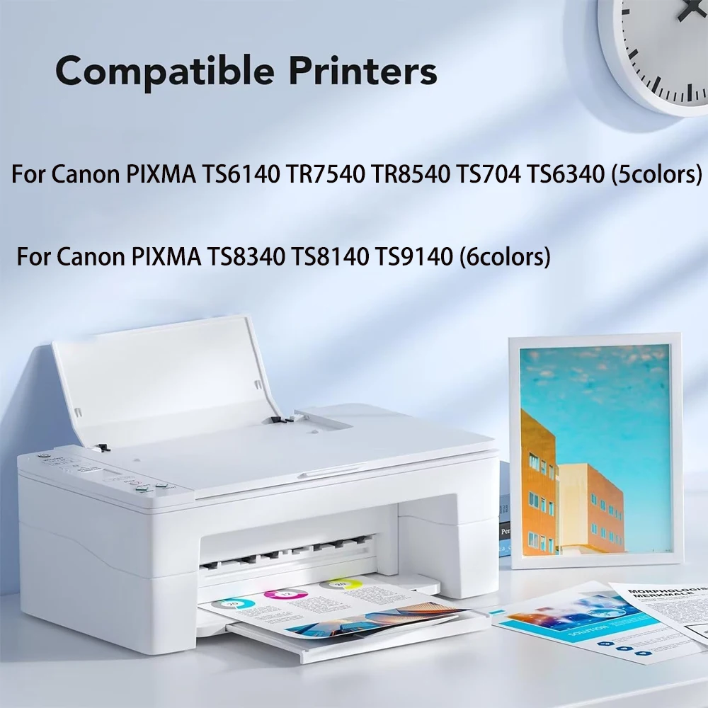 5/6 color PGI-480 CLI-481 Refill Ink Cartridge for Canon PIXMA TS6140 TR7540 TS6340 TR8540 TS704 Printer with Chip