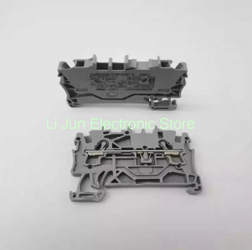 

50 шт. 2002-1201 Клемма на рейке самоблокирующийся двухпроводной пружинный разъем 2,5 квадратных метров