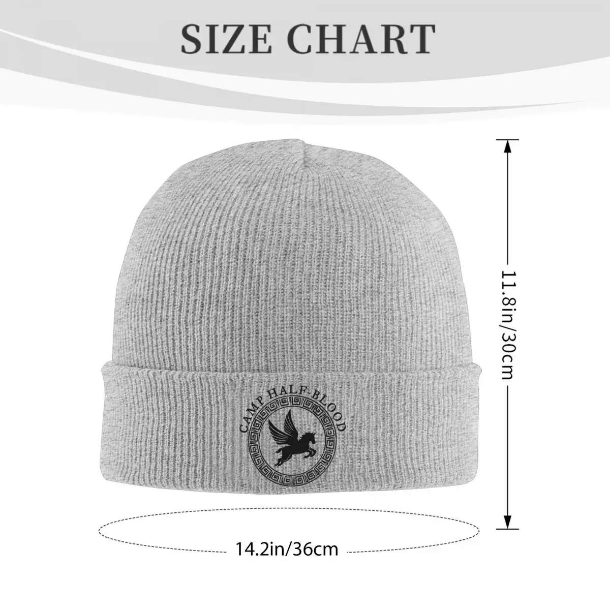 Camp Half Blood Knitted Hat for Women Men Skullies Beanies Autumn Winter Hats Acrylic Mythology Demigod Greek Warm Caps