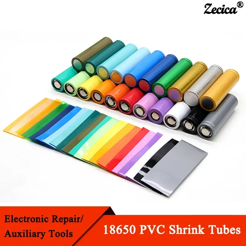 18650 Folia akumulatorowa PVC Rurka termokurczliwa Folia Precut Rurka termokurczliwa Chroń pokrywę rury Akumulatory Wrap Case