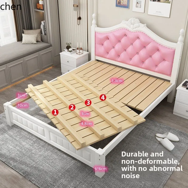 HXL Solid Wood Bed Frame Structure Adult Bed home decor