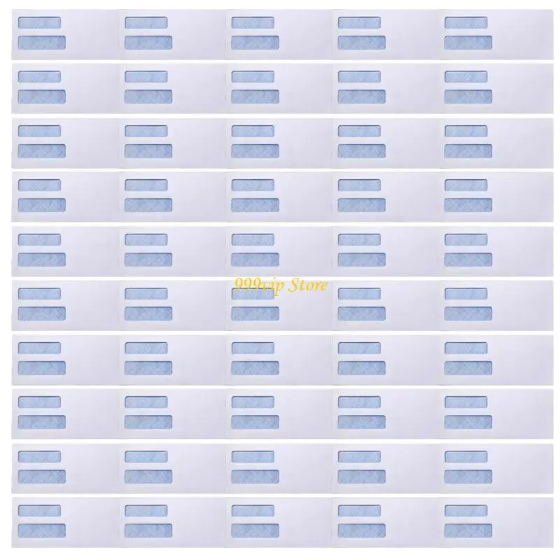 C90C Envelopes With Double Viewing Window and Light Blocking Security Layer for Confidential Business Mail and Legal Documents