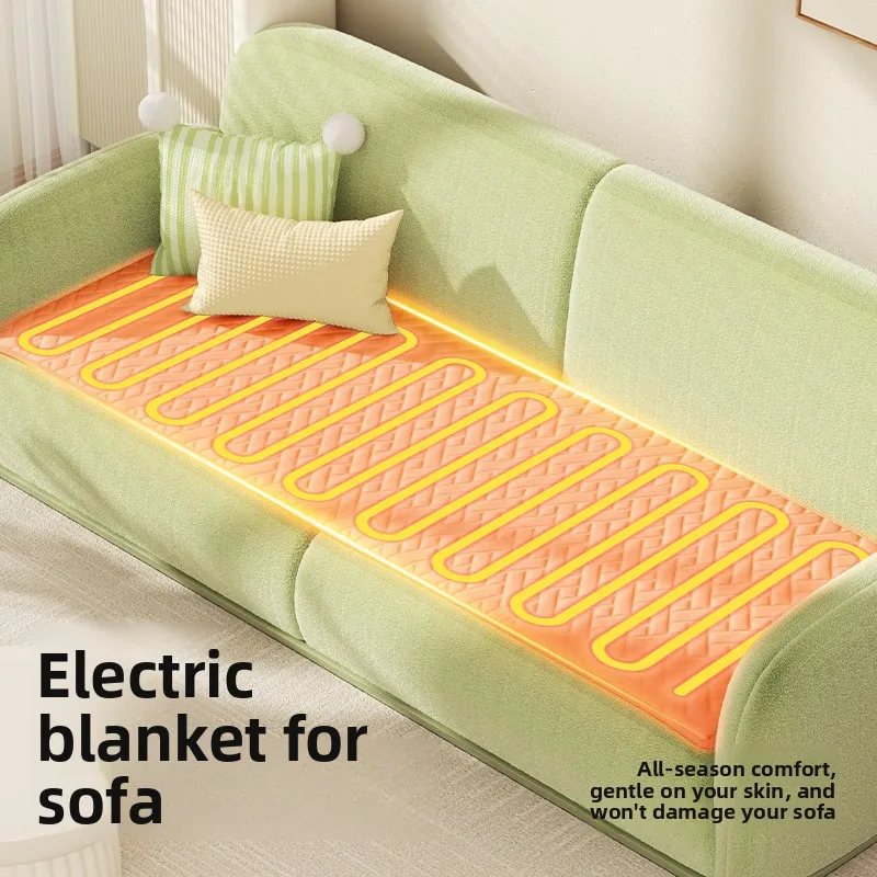 Electric blanket for sofa in winter, small office electric heating seat cushion heating foot warmer treasure heating artifact