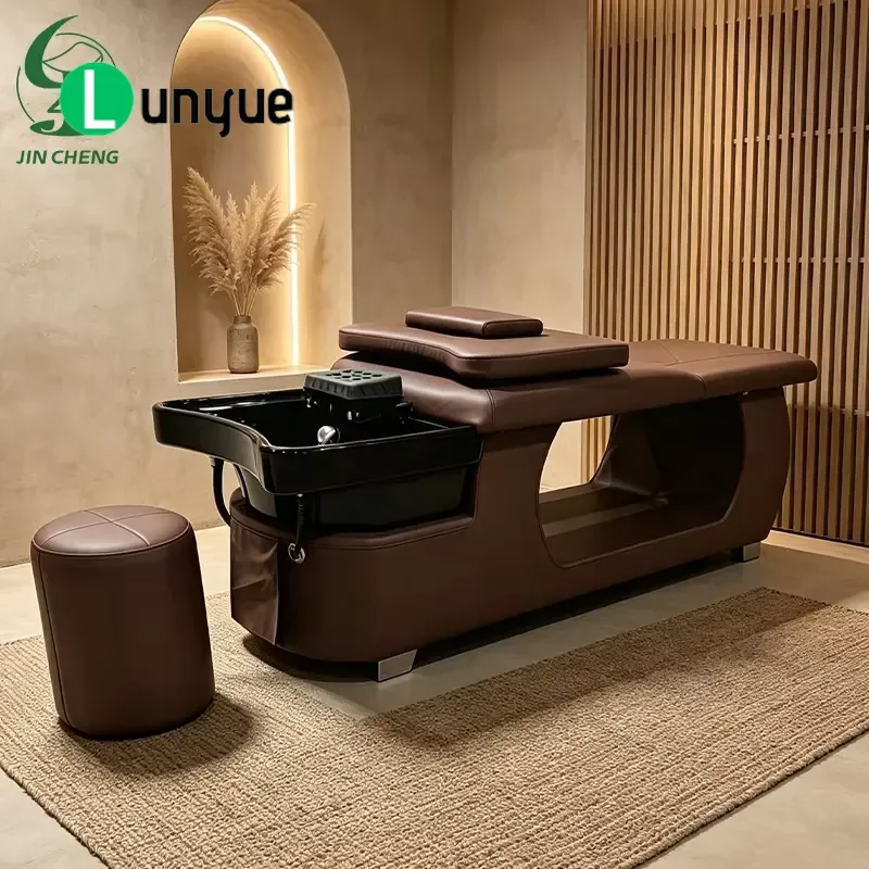 Portable Shampoo Bed with Circulating Water Massage Function for Thai Hair Care Furniture Professional Beauty Spa