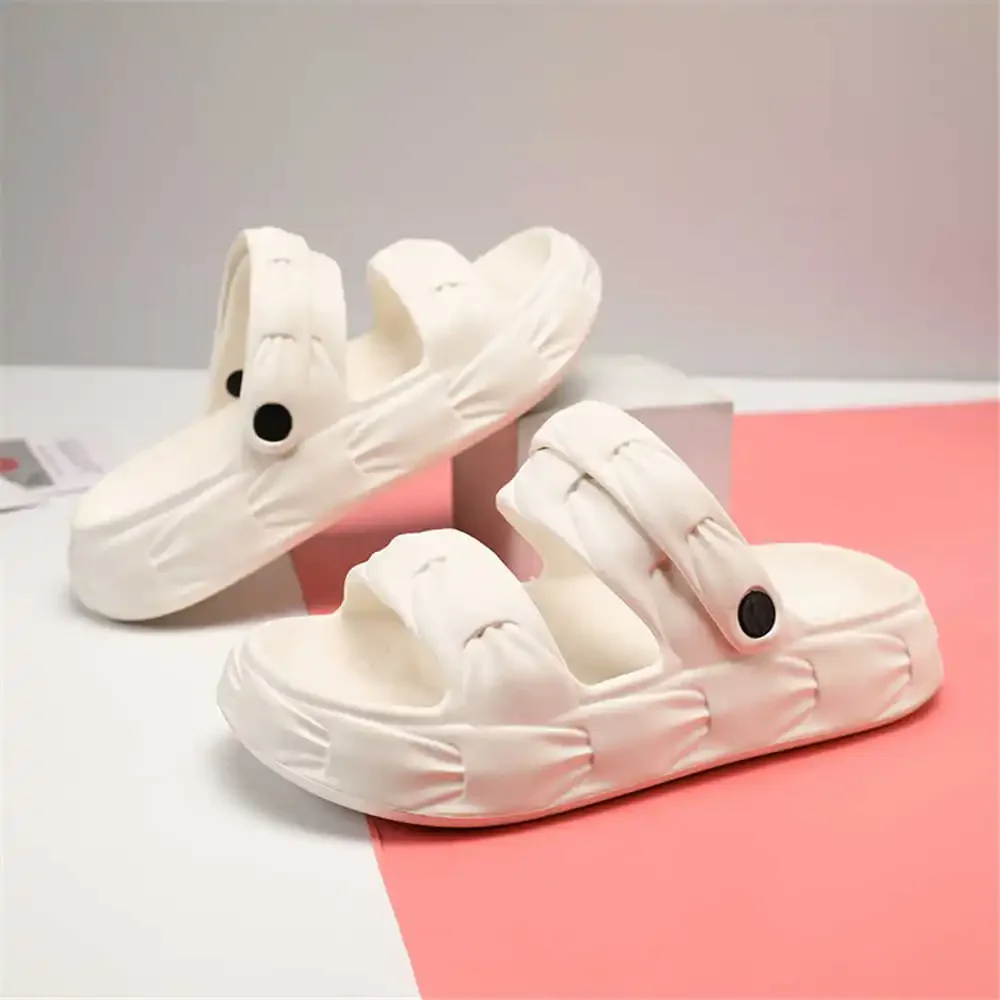 Round Foot High Sole Room Boots Water Repellent Slippers Shoes Transparent Sandal For Women Sneakers Sports