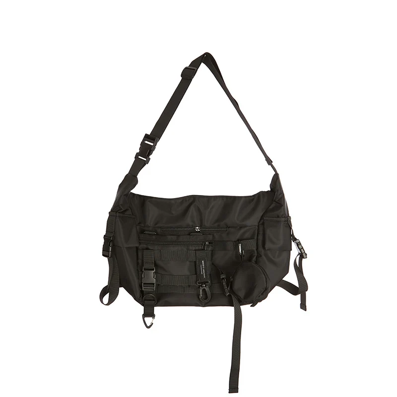 Japanese Crossbody Bags Men High-capacity Cargo Preppy Shoulder Handbags Women Casual College Students Laptop Messenger Y2k