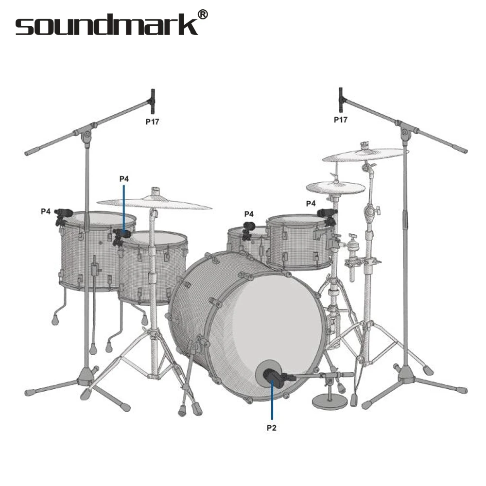 Microfones multifuncionais para instrumentos para atacado