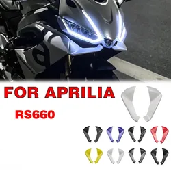 For RS660 Front Lip Wind Wing Cover For Aprilia RS 660 Cone Aerodynamics Fairing Winglets 2021-2024 Motorcycle Accessories
