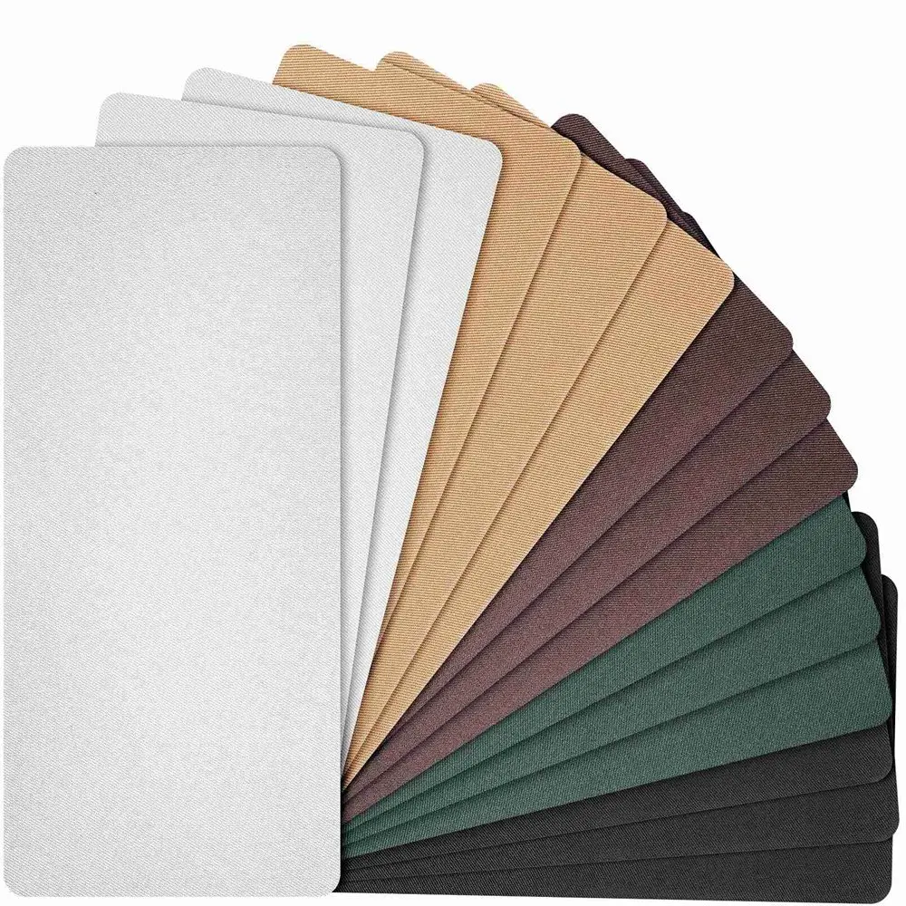 

ABVA-15 Pcs Iron-on Mending Fabric 4.92 x 11 Inch Iron on Clothes Patches Iron on Repair Kit for Mending Pants Pockets Holes