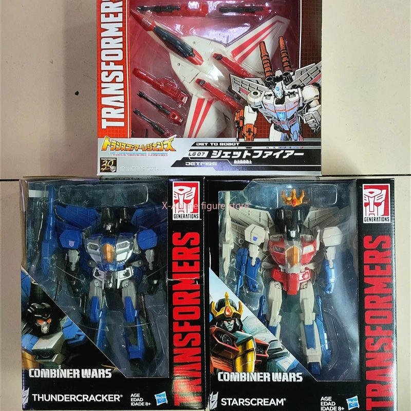В наличии деформируемые игрушки IDW Starscream Thundercracker, японская версия Jetfire Skyfire, фигурки героев, подарочная коллекция роботов