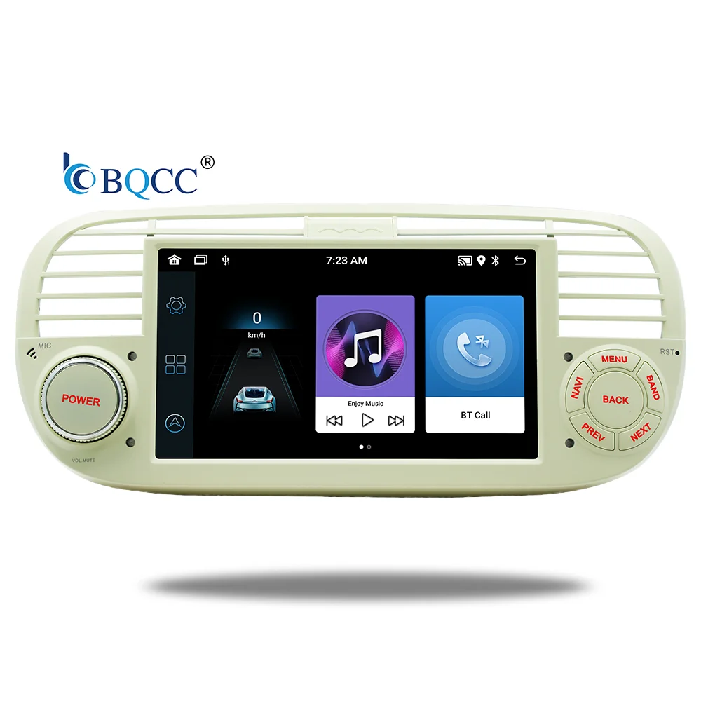 

BQCC 1Din 7 Inch Android 13 Touch Screen Car Radio Supports Carplay Android Auto AHD WIFI GPS RDS BT USB Car Player for Fiat 500