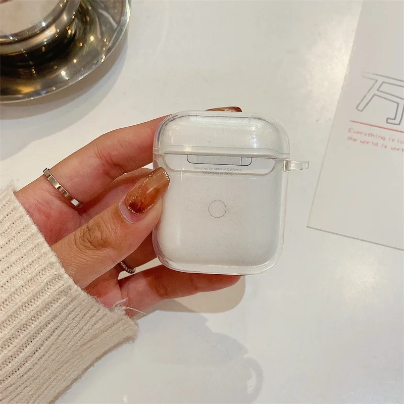 Nghệ Thuật Hoa Tai Nghe Chụp Tai Dành Cho Tai Nghe Apple Airpods 1/2 Ốp Lưng Trong Suốt Họa Tiết Hoa Cho Apple AirPod Pro Bảo Vệ Vỏ