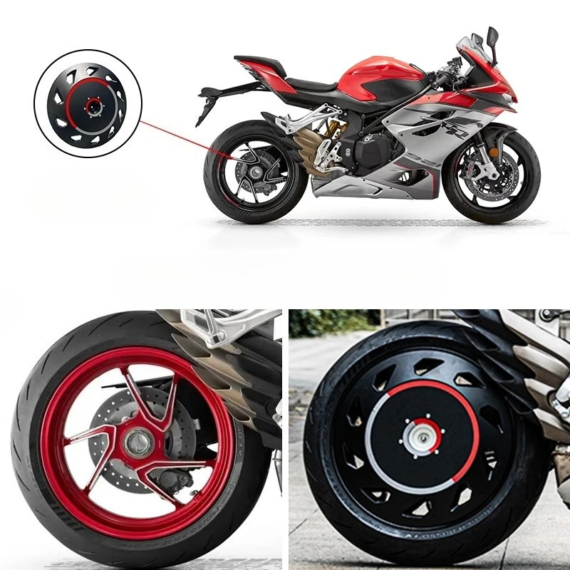 

SEMSPEED Motorcycle Rear Hub Cover For QJmotor SRK 921RR Super 921RR Motorcycle Wheel Center Cover Accessories