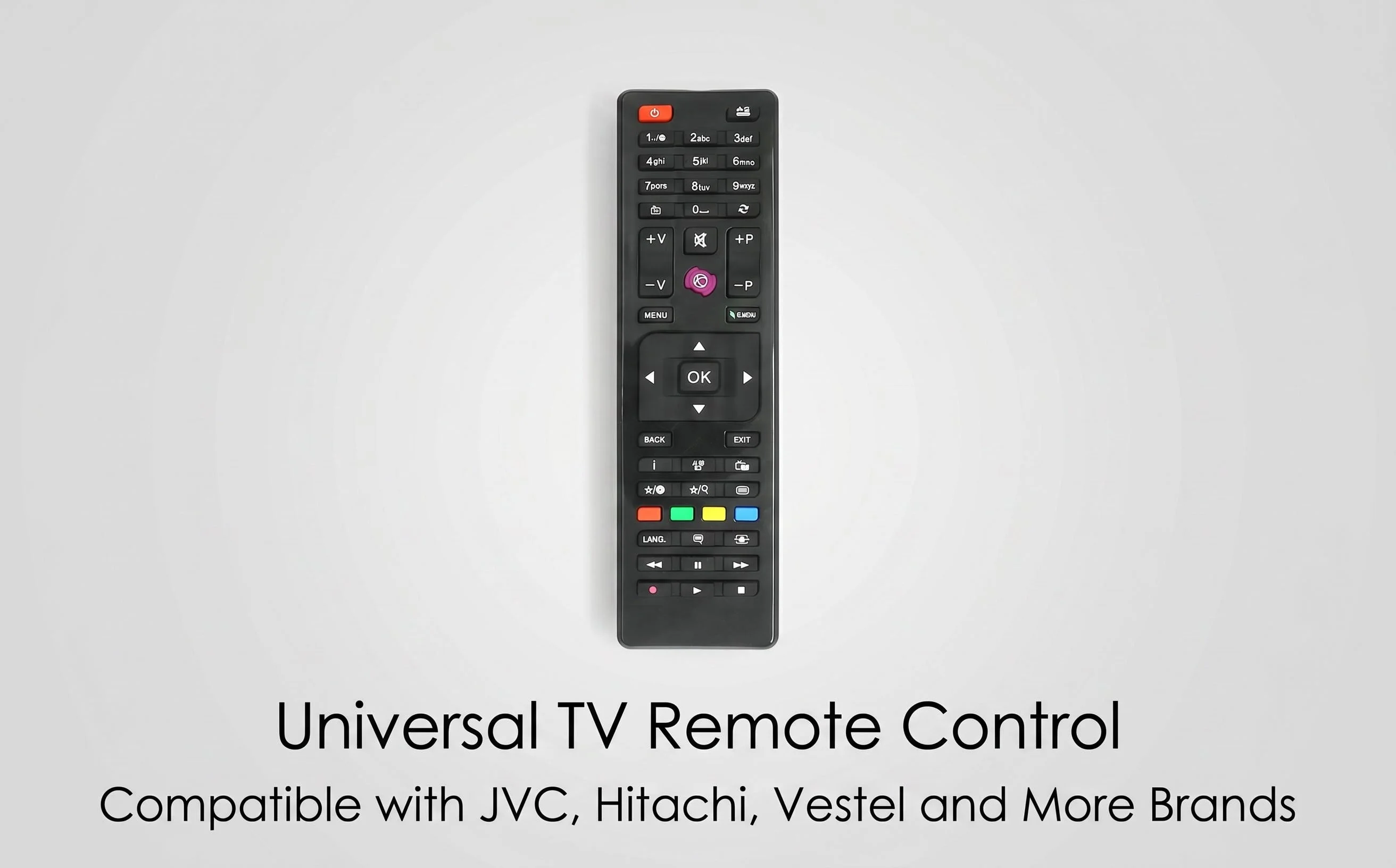FAZV RM-L1387  Remote for RC4875/4870/4849 JVC VESTEL SELECLINE HITACHI TECHWOOD Telefunken Finlux TE32182B301C10 32272HDDVDL TV