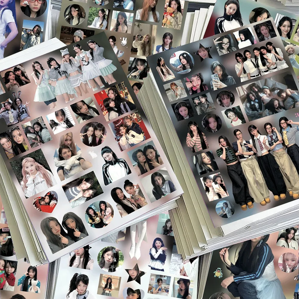 8PCS Kawaii Korean Girl Group KPOP Album Photo Aesthetic  Stickers  Exquisite Idol Stickers for Kpop Fans Collection