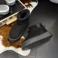 Women's new style snow boots, thick soled, fleece-lined, short boots, cold-proof boots, winter anti-slip, warm snow cotton shoes - Image 3