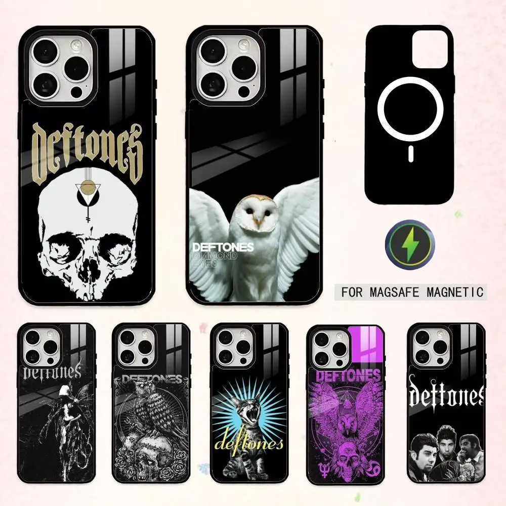 

R-Rock B-Band Deftones Phone Case For iPhone17,16,15,14,13,12,11 Plus,Pro Max Magnetic For Magsafe Wireless Charging