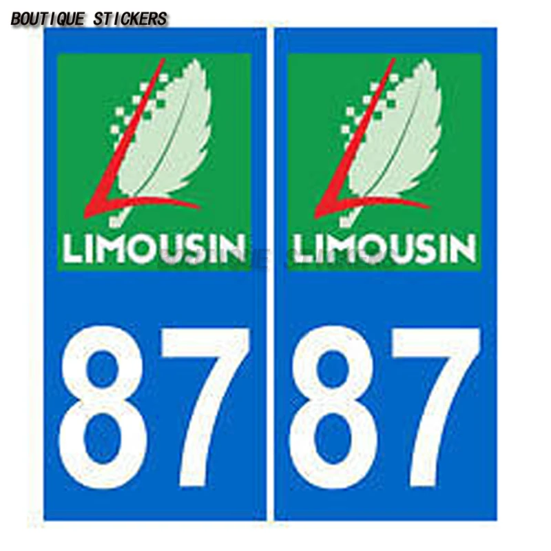 Car license plate sticker Vienna 87 waterproof PVC sticker on license plate department