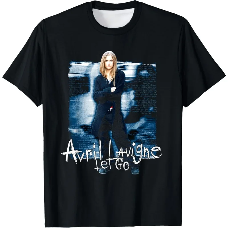

Official Avril Lavigne Let Go T-Shirt Women Clothing Tee Shirt Girl's Camisetas Mujer T Shirts for Women Harajuku Y2k Punk Top