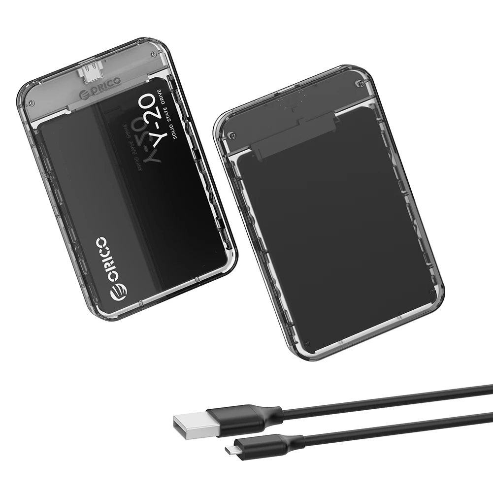 2,5-дюймовый внешний корпус для жесткого диска, 5 Гбит/с, USB 3.1 Type-C SSD, поддержка твердотельного накопителя UASP для 2,5-дюймового SSD и жесткого диска