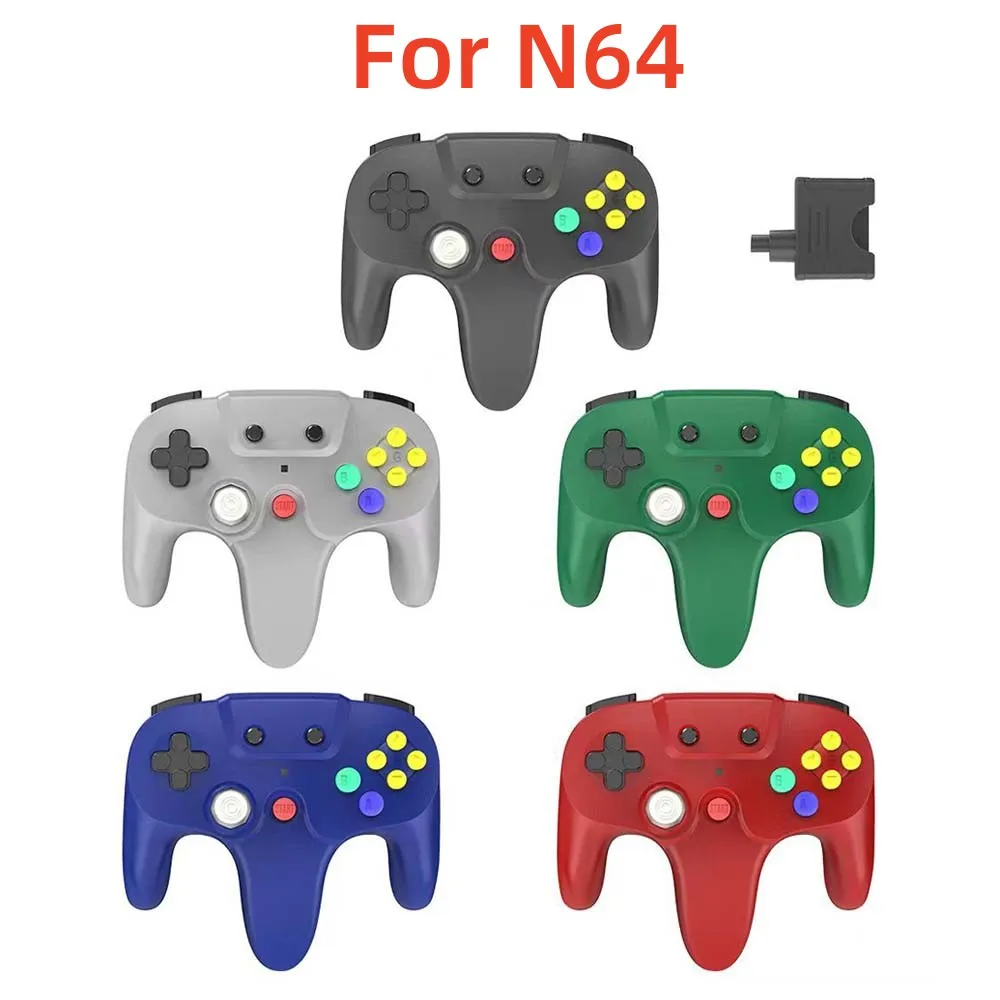 10pcs 2.4G Wireless Gamepad Game Controller For N64 Game Host Wireless Joypad Gaming Joystick PC Computer Game Handle