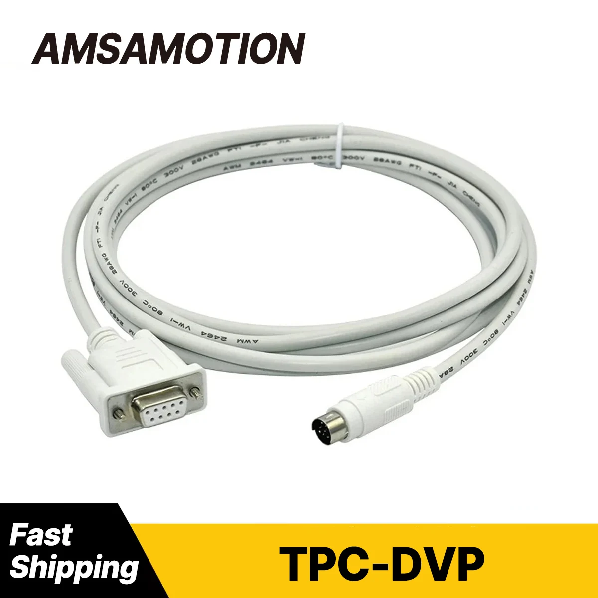 TPC-DVP Programming Cable Suitable for MCGS TPC HMI Touch Screen To Delta DVP Series PLC Communication Download Cable