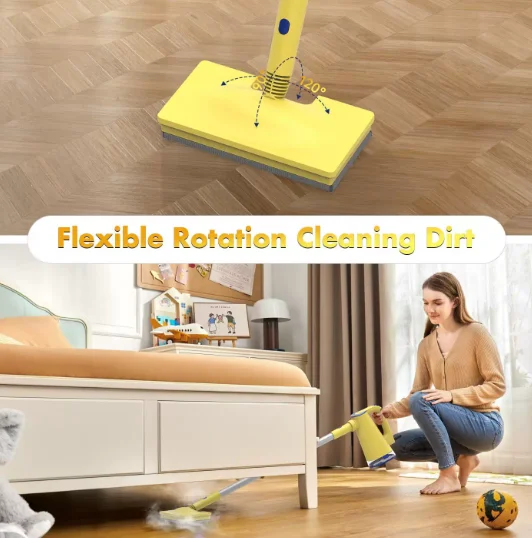 Floor Steamer Mop, Wet and Dry Carpet Sanitizer, Vacuum Cleaner, Steam Mop, Detachable Handle