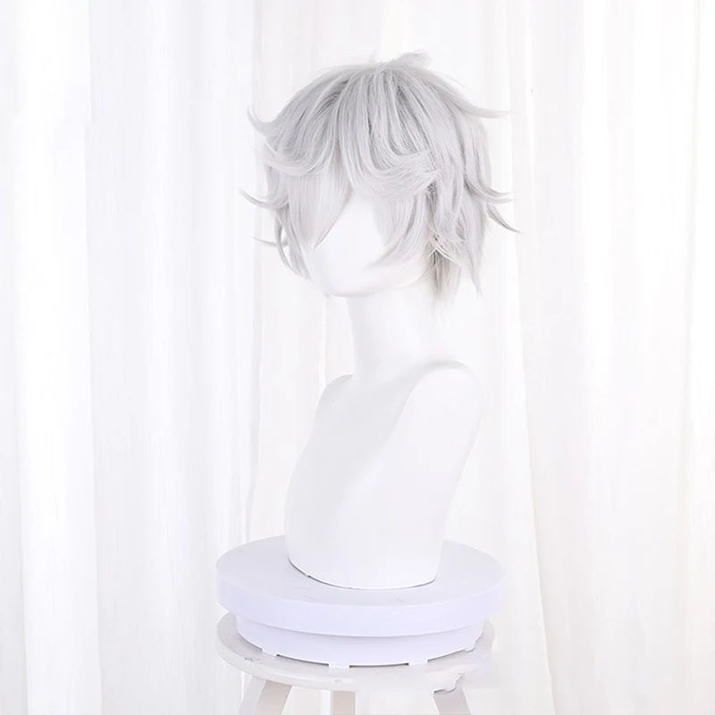 アニメ地獄の楽園キラーキャラクターモデリングウィッグガビマル役頭飾りコンサート男性用ヘッドウェアふわふわアンチカールショートヘア