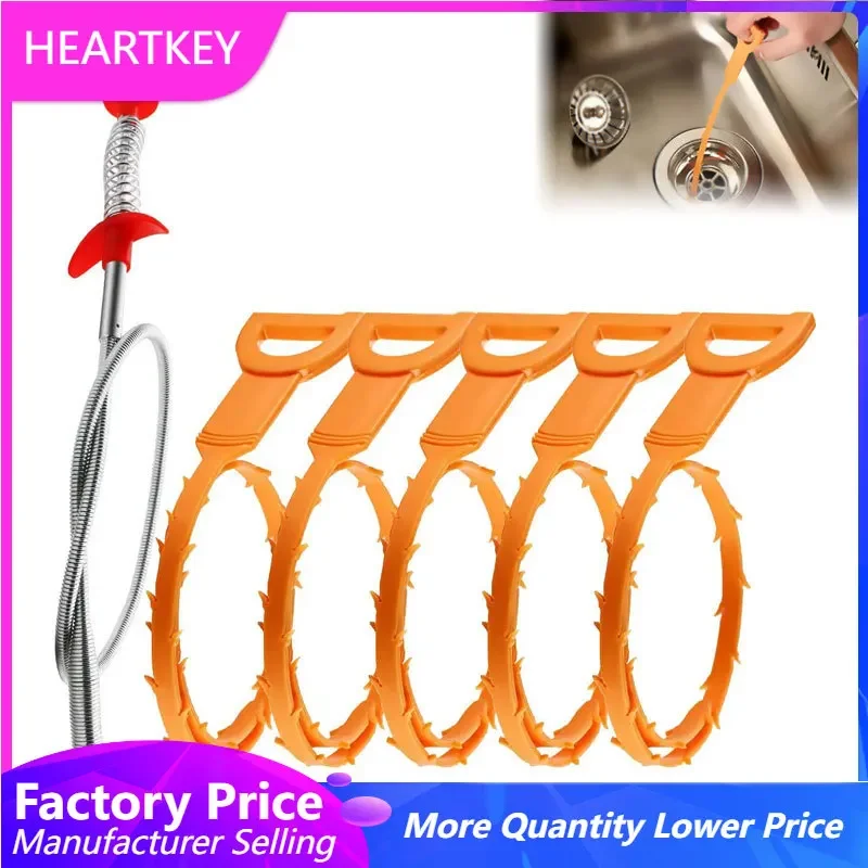 

Pipe Dredger Clog Remover Tool Set Drain Clog Remover Hair Pipe Bathtub Shower Toilet Sink And Drain Cleaner Accessories