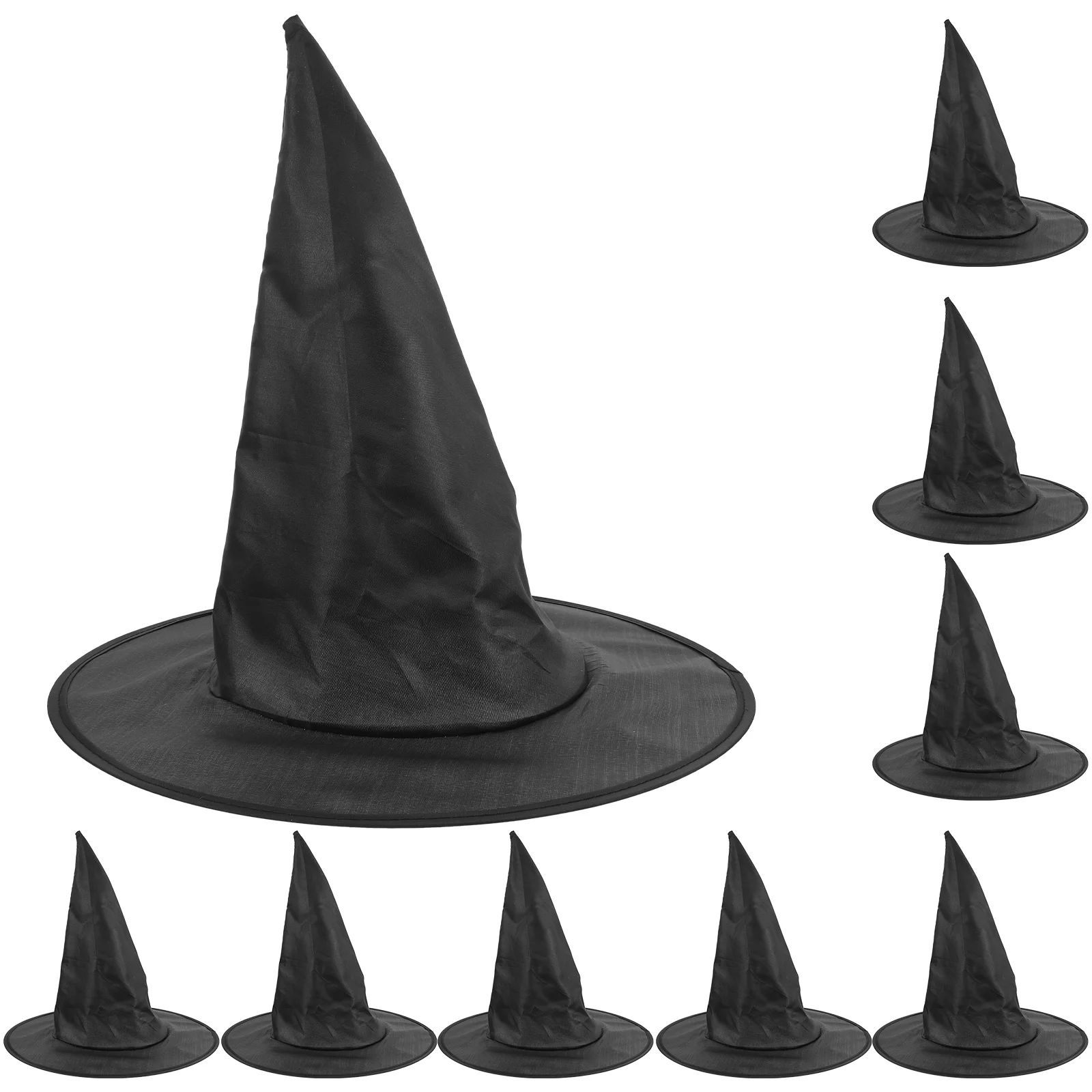 12 Stück Oxford-Stoff-Hexenhüte, leicht, Halloween-Kostüm-Requisiten, Maskerade, Partyzubehör, dekorative Halloween-Party-Hüte