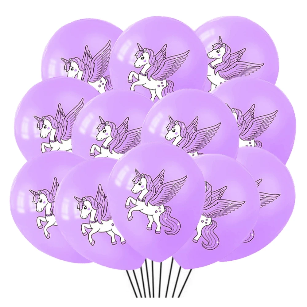 10/30/50pcs 12inch Unicorn Latex Balloon Kit Cartoon Animal Horse Balloon Children's Birthday Party Baby Shower Decor Supplies