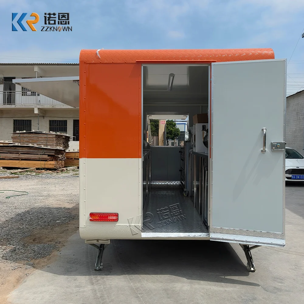 Hot Sale Lightweight Food Trailer Remorque Food Truck With Full Kitchen Food Truck for Easy Transportation & Street Vending