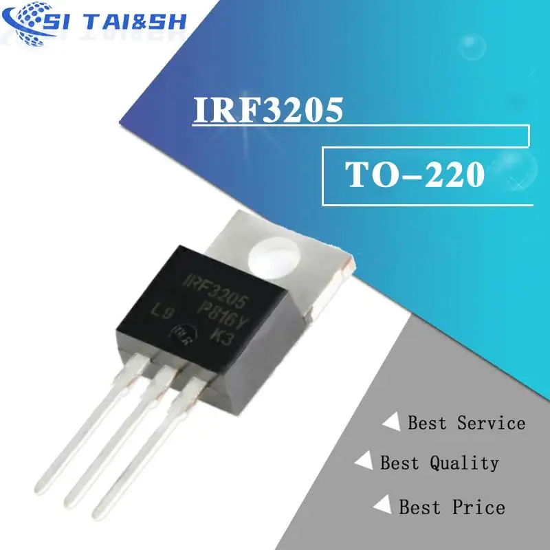 10PCS IRF3205PBF IRF3205 TO-220 MOSFET IRF3710 IRF3808 IRF4905 IRF5210 IRF5305 IRF8010 IRF3710PBF IRF3808PBF IRF4905PBF IRF3708