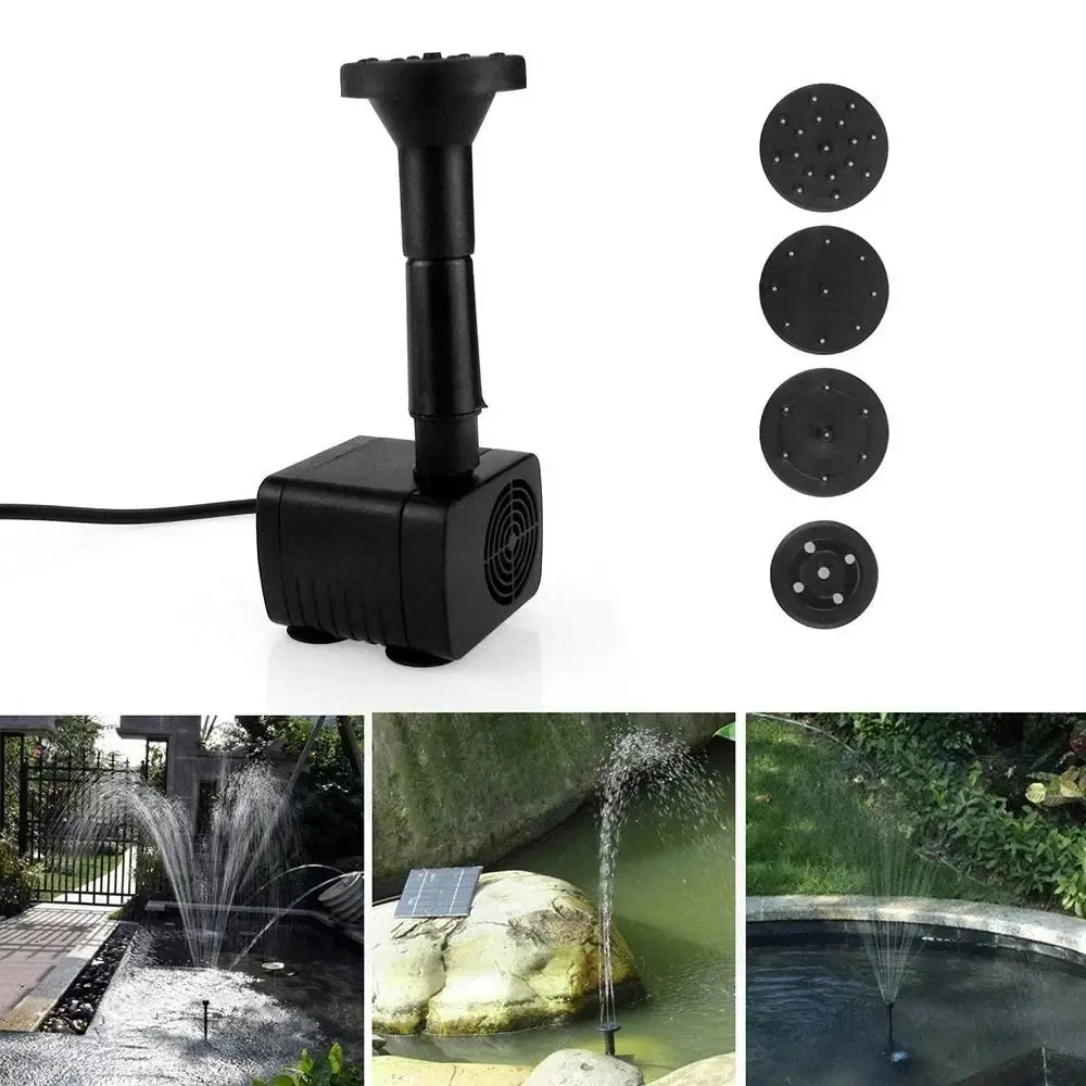 

Mini Solar Panel Water Pump DC Brushless DIY Solar Fountain Pump 200L/H 4 Nozzles Solar Water Fountain Bird Bath