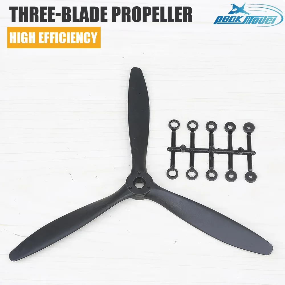

Высокоэффективный трехлопастной пропеллер 3-лопастной пропеллер Нейлоновый пропеллер Пропеллер для электрика, газа, нитро и газа