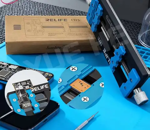 RELIFE Supporto universale per PCB per scheda madre del telefono Chip IC CPU resistente alle alte temperature 500 ° C Nuovo dispositivo di riparazione con design a fessura